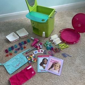 American Girl Truly Green Hairstyle Caddy